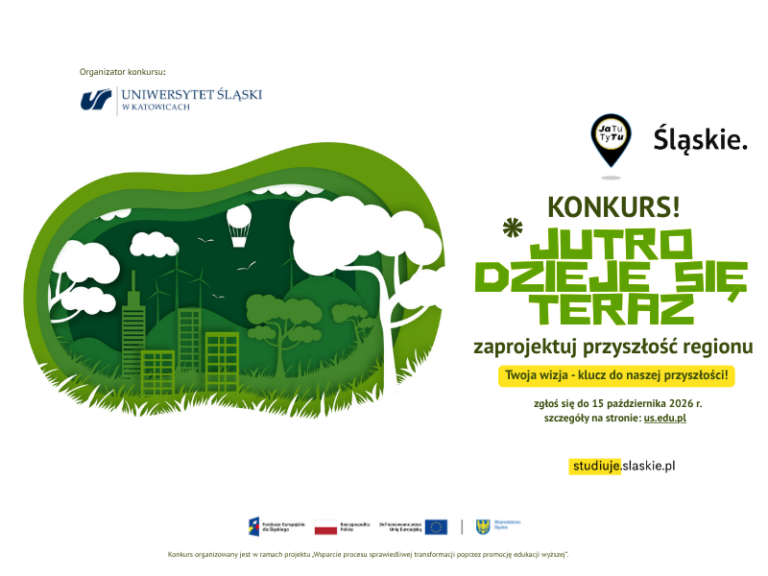 Zaprojektuj przyszłość Śląska. Uniwersytet Śląski ogłasza wyjątkowy konkurs dla mieszkańców regionu